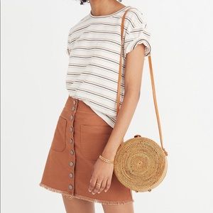 Madewell High-Waist Snap Skirt